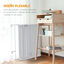 PawHut Parque para Perros de 8 Paneles 64x90 cm Corralito para Mascotas Plegable de Acero con Doble Cerradura Función de Bloqueo Auxiliar y Forma de Bricolaje para Pasillos Escaleras Blanco, , large indicador imagen numero 5