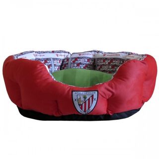 Cama futbolera estadio del Athletic Club para perros color Rojo