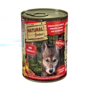 Natural Greatness Complet Range Ancestral Pollo con Zanahoria y Piña lata para perros