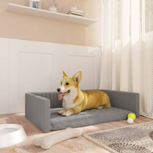 Vidaxl cama de maletero gris claro para perros, , large Imagen numero 7