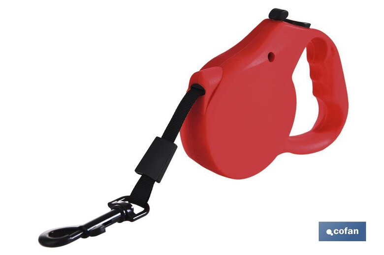 Correa Extensible para Perros | Diferentes medidas de correa | Color Rojo