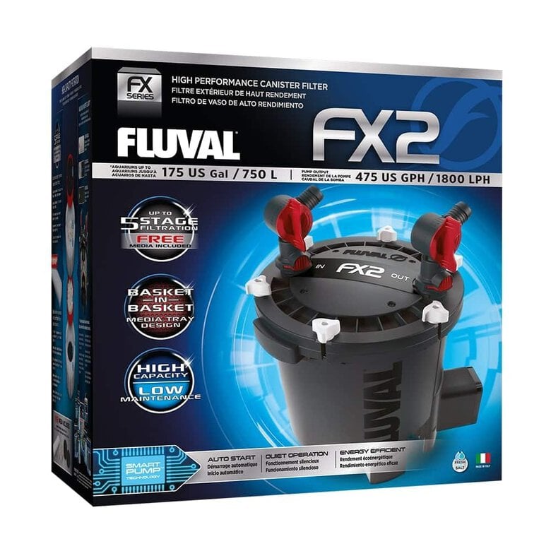 Fluval FX2 Filtro Externo 1800 l/h, 750 l