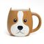 Mug Woof! Taza en forma de cabeza de perro color Marrón, , large indicador imagen numero 1