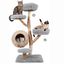 COSTWAY &Aacute;rbol para Gatos de 134 cm, Centro de Actividad para Mascotas (Gris), , large indicador imagen numero 1