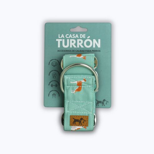 La Casa de Turrón Collar Martingale de Algodón 5cm ancho para Galgos y Lebreles - Antiescape y Ajuste Seguro thumbnail