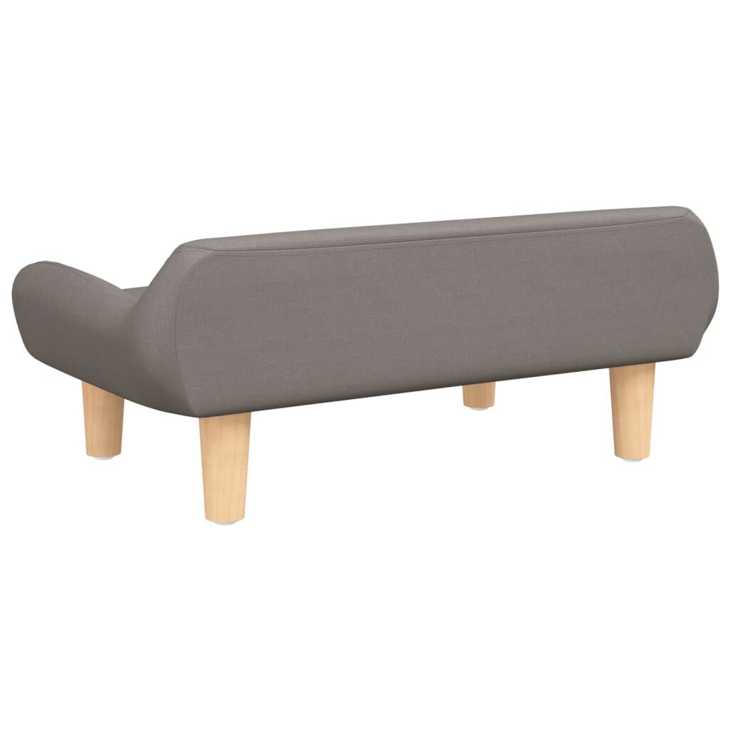 vidaXL Cama para perros de tela gris taupe 70x40x24 cm, , large Imagen numero 4