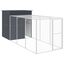 vidaXL Gallinero con corral acero galvanizado gris 165x863x181 cm, , large indicador imagen numero 17