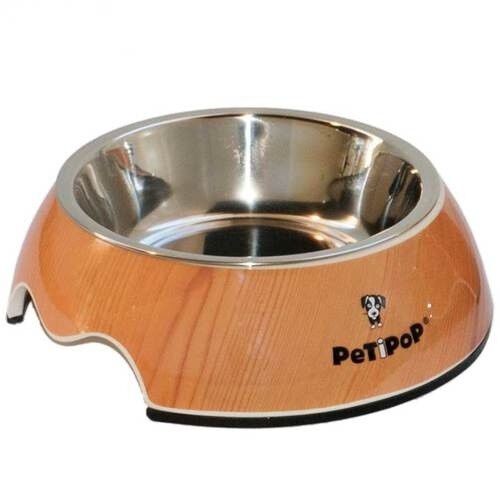 Comedero Melamina Petipop Madera para perros, , large Imagen numero 1
