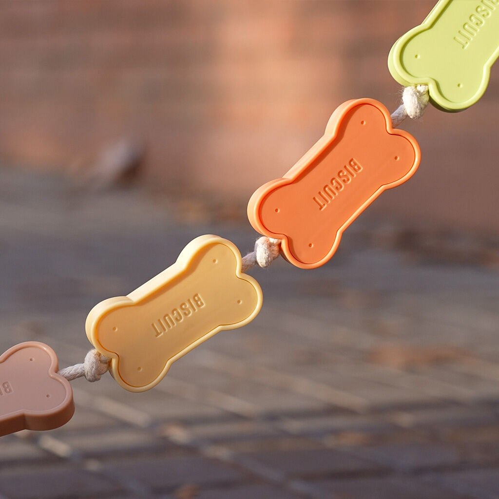 Balvi Correa perro Biscuit Ligera y con forma de galletas para perro Pl&aacute;stico 108 cm, , large Imagen numero 3