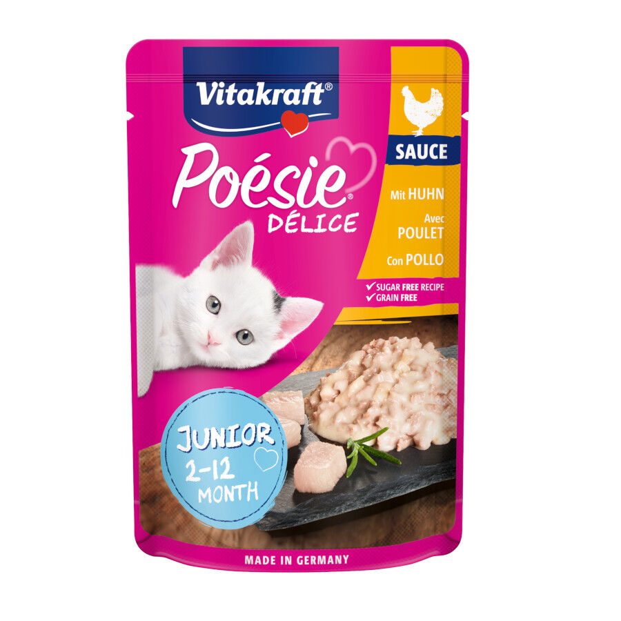 Vitakraft Poésie Junior Filete de Pollo sobre en salsa para gatos