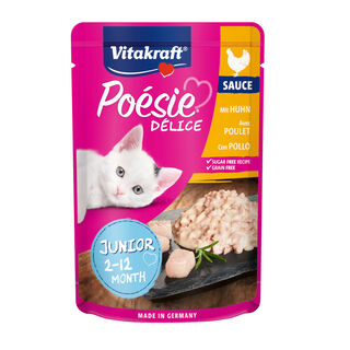Vitakraft Junior Poésie Filete de Pollo sobre en salsa para gatos