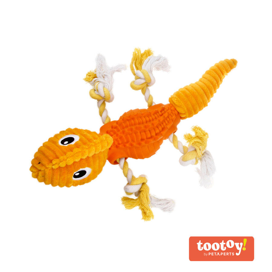 Tootoy! Stretch Salamander Cuddler peluche dispensador de snacks para perros thumbnail