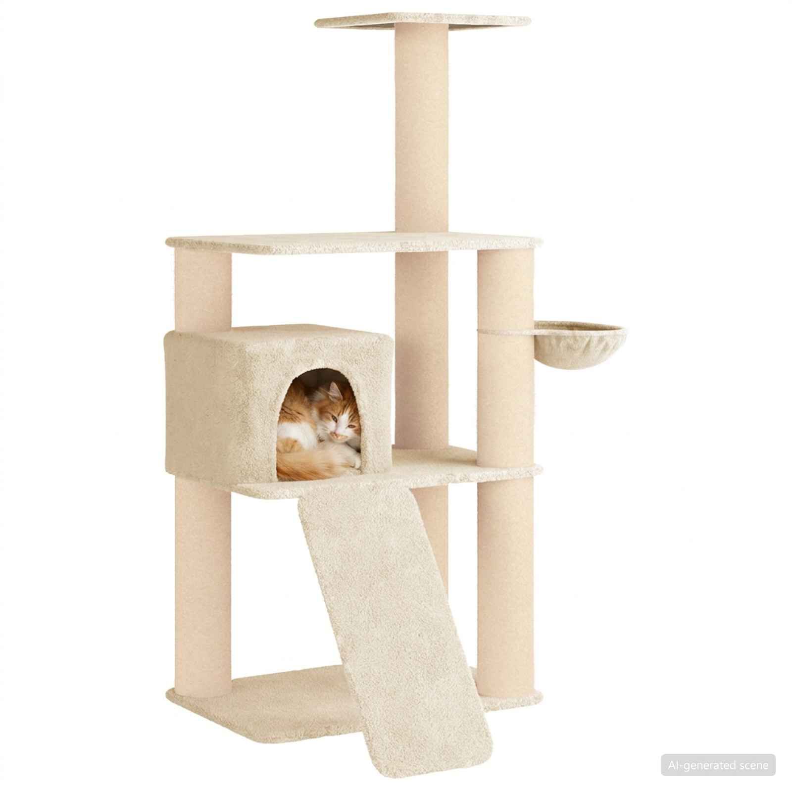 vidaXL &Aacute;rbol para gatos con postes de sisal Muebles Gatos &Aacute;rbol Interior, , large Imagen numero 3