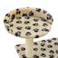 VidaXL Rascador con poste de sisal color Beige Huellas, , large indicador imagen numero 5