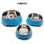 Edipets comedero y bebedero de acero inoxidable azul para perros y gatos, , large indicador imagen numero 2