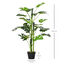 Outsunny Planta Artificial Monstera con Maceta Árbol Tropical Sintético con 21 Hojas y para Casa Oficna Ø16x100 cm Verde, , large indicador imagen numero 3