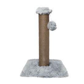 Wuapu rascador con poste gris para gato