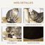 PawHut poste rascador de sisal mediano marr&oacute;n para gatos, , large indicador imagen numero 5