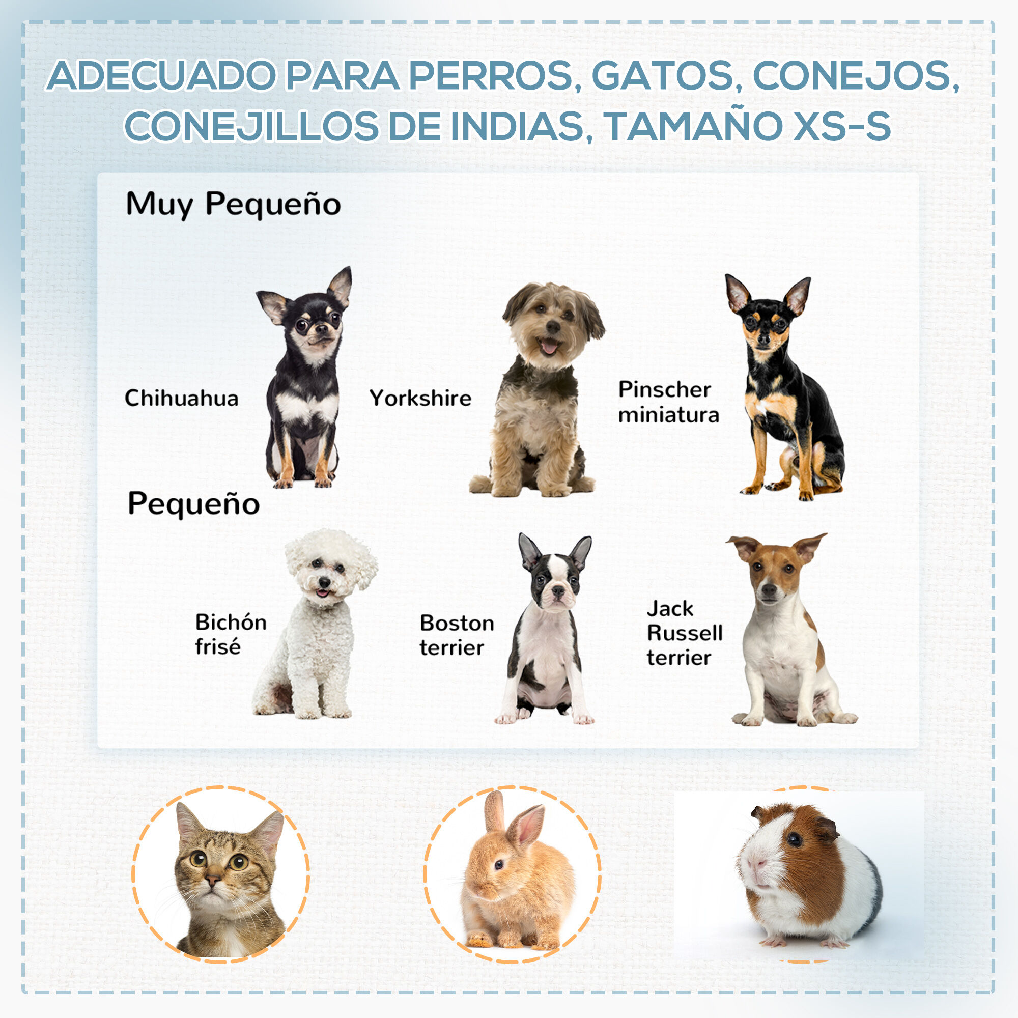 PawHut Parque Plegable para Perros y Gatos de 8 Paneles Parque de Juego para Mascotas con Bolsa de Transporte Recinto Port&aacute;til para Conejos Conejillos de Indias &Oslash;154x76 cm Azul, , large Imagen numero 14