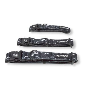 CandyPet Collar Click Nylon mustache para perros