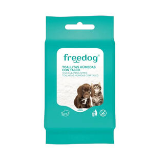 Freedog Toallitas Húmedas con Talco para perros y gatos