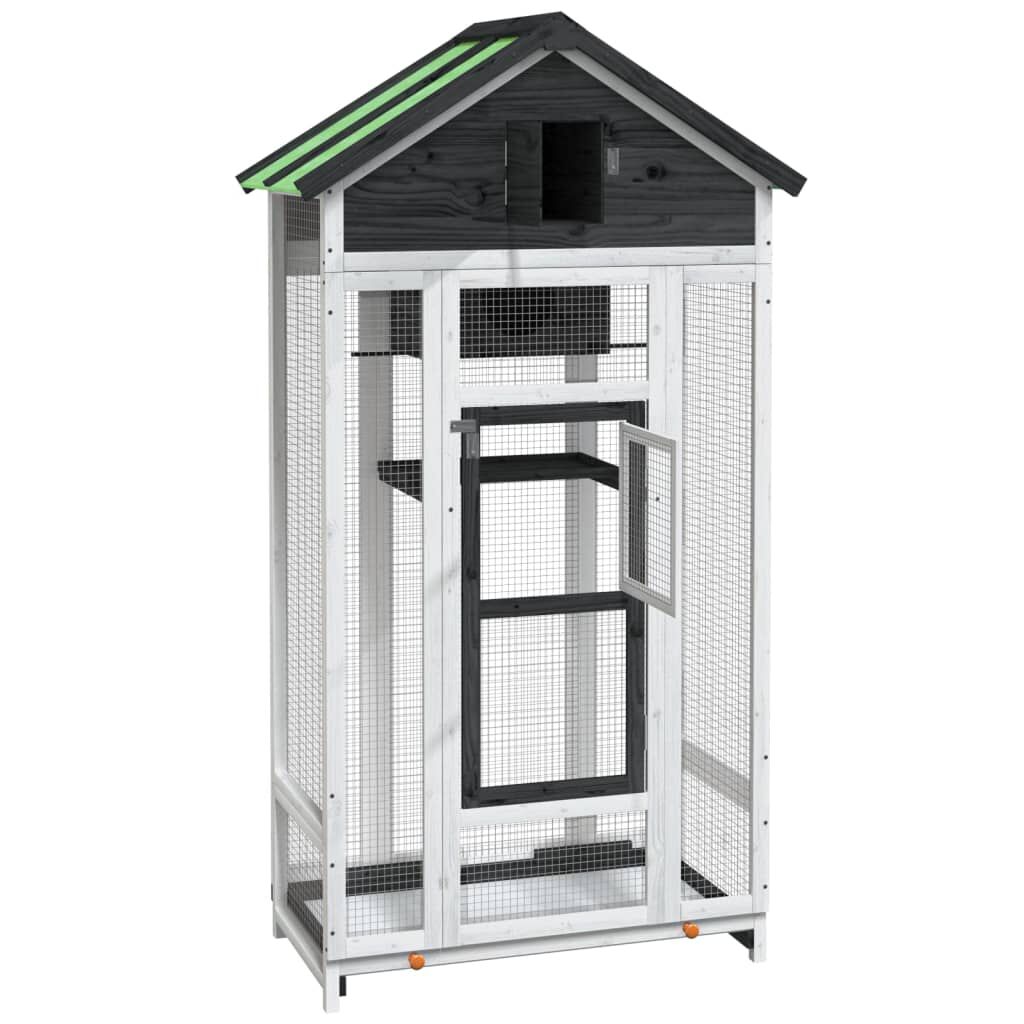 VidaXL Casita madera maciza para pájaros thumbnail