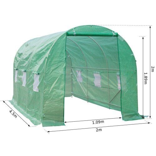 Invernadero de cultivo para jardín Outsunny color Verde thumbnail