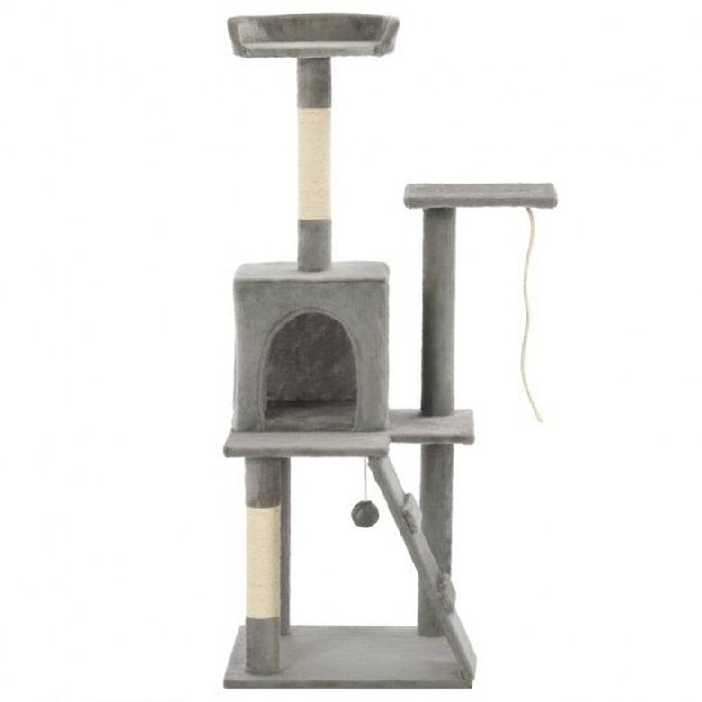 Rascador de sisal con poste para gatos color Gris, , large image number null