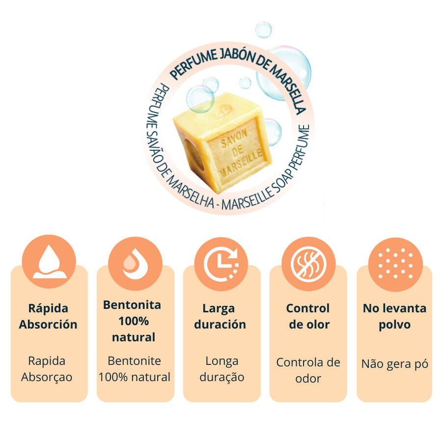 16 L Nova Clean Marsella Arena Aglomerante para gatos, , large Imagen numero 3