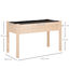 Outsunny Huerto Urbano Elevado de Madera 122,5x56,5x76 cm Jardinera Elevada Mesa de Cultivo con Tela no Tejida y 4 Orificios de Drenaje para Cultivos Plantas Flores Natural, , large indicador imagen numero 3