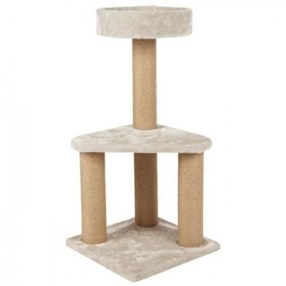 Trixie ivan árbol rascador de madera gris claro para gatos