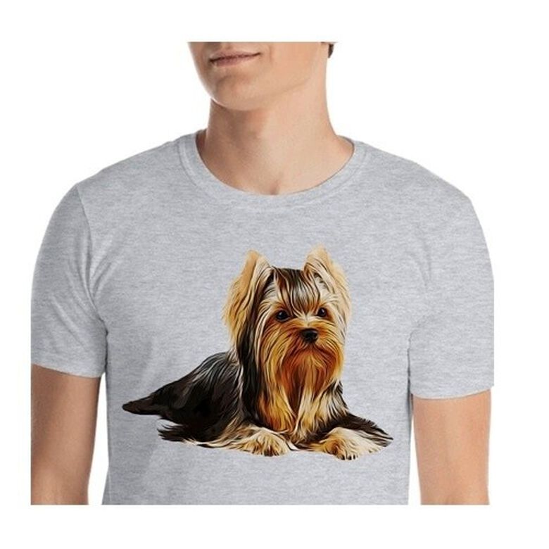 Mascochula camiseta hombre personalizada con tu mascota gris thumbnail