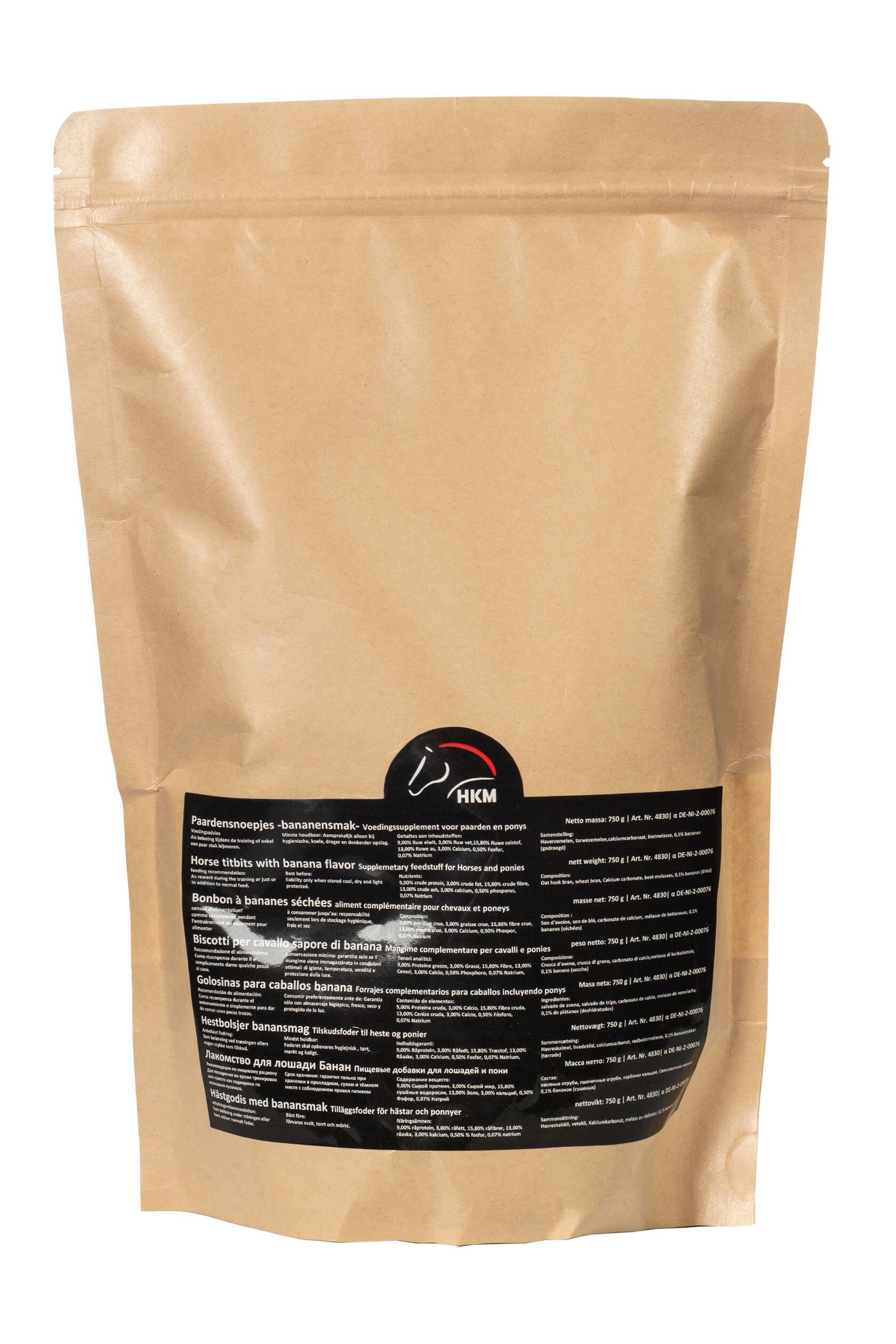 Golosina Caballo HKM 750G | Sabor Banana | Equipamiento para el caballo | Producto de Guarnicioner&iacute;a | Tradici&oacute;n artesana | Color Marr&oacute;n | Los Nietos, , large Imagen numero 2