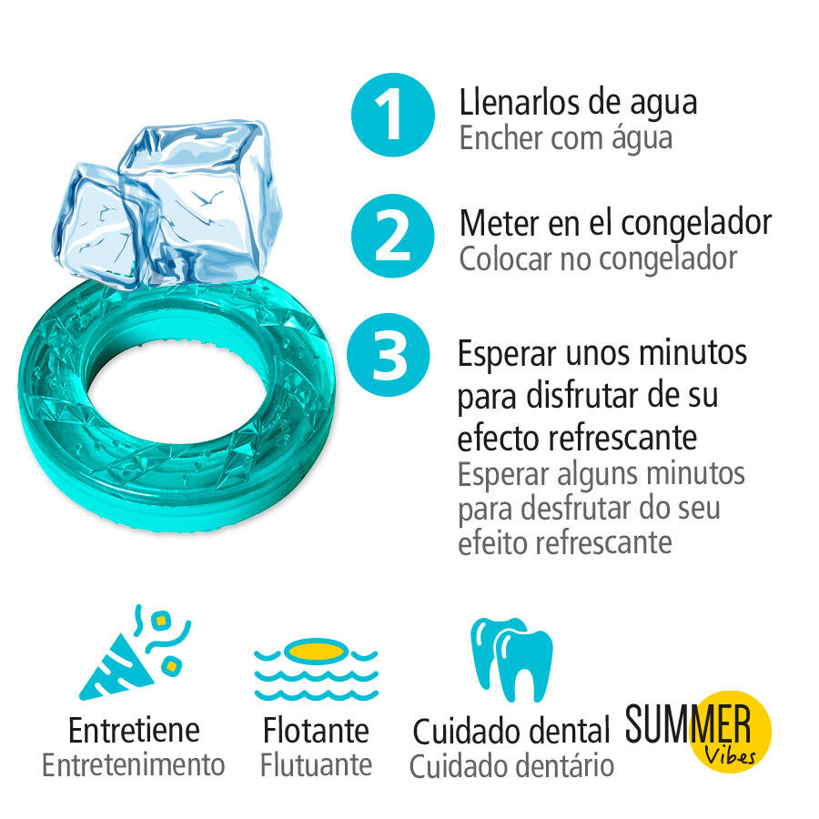 Summer Vibes Mordedor Refrescante redondo juguete para perros, , large Imagen numero 3