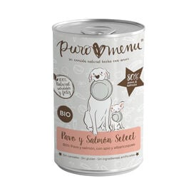 Puromenu Pavo y Salmón Bio Lata para perros