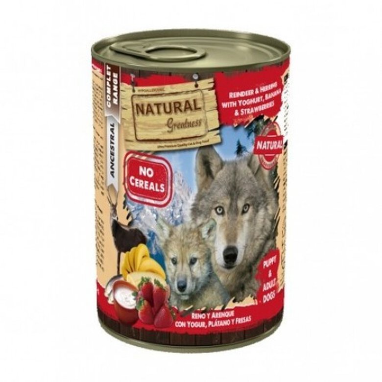 Pack de 6 latas de comida húmeda para perros sabor Reno, , large image number null