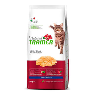 Natural Trainer Adult Pollo pienso para gatos 