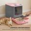 PawHut Arenero para Gato Rosa, , large indicador imagen numero 5