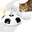 Nobleza - 5-in-1 Juguetes para Gatos con LED Rojo, Juego gatos Inteligencia Automático en Movimiento para Gatos, Juguetes para Gatos Inteligentes con Pluma y Bola con Muelle, Blanco y negro, , large indicador imagen numero 1