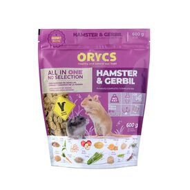 ORYCS Hamster & Jerbo alimento completo para hamsters y jerbos 600 g