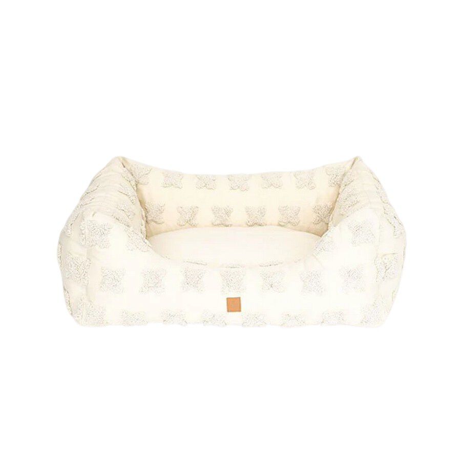 Pet and Co Cama Kingston Flores Crema para Perros, , large Imagen numero 1