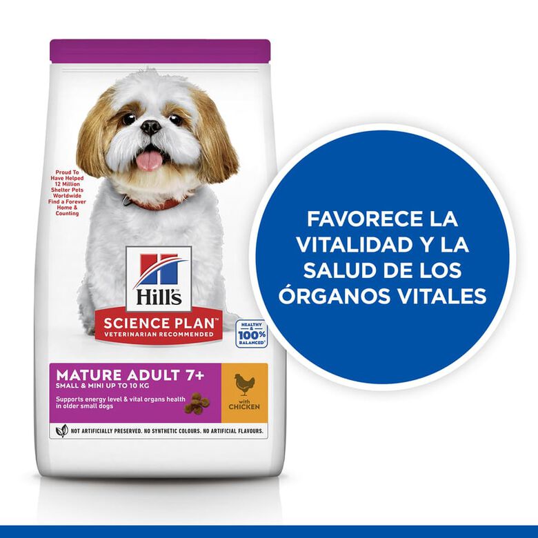 Hill&#039;s Science Plan Mature Adult Small y Mini pollo pienso para perros thumbnail