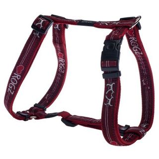Arnés de nylon modelo Armed Response para perros color Corazón Rojo