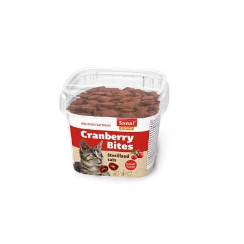 Sanal snack de arándano y pollo sabor cereza para gatos, , large image number null