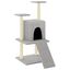 vidaXL Rascador para gatos con postes de sisal gris claro 110 cm, , large indicador imagen numero 1