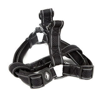 TK-Pet Reflective Comfort Arnês Negro para perros 