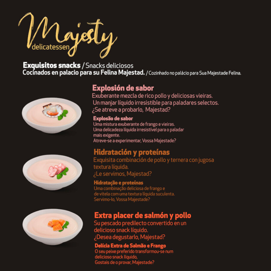 Majesty Mix de snack líquido para gatos thumbnail