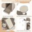 COSTWAY Árbol para Gatos con Caja de Arena, Torre para Gatos 2 En 1 con Perca Superior, Tabla para Rascar, Condominios para Gatos, Postes De Sisal, Plataforma, Rampa, Bolas Colgantes (2 Condominios), , large indicador imagen numero 3