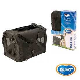 Duvo Transportin Plegable Tela para Perros pequeños y gatos