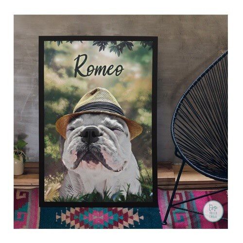 Mascochula paradise retrato realista personalizado en digital con tu mascota thumbnail